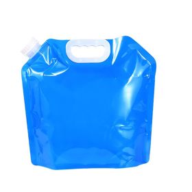 5L Water Bag Folding Portable Sports Storage Container Jug Bottle For Outdoor Travel Camping with Handle Folding Water Bag