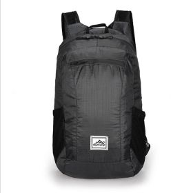 Lightweight Portable Foldable Backpack for Women Men Travel Hiking (Type: Sports Bag, Color: Black)